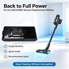 Compatible battery replacement for Eureka NEC440BK