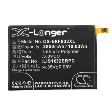 Compatibele batterijvervanging voor Sony Ericsson 1305-6549,LIS1632ERPC