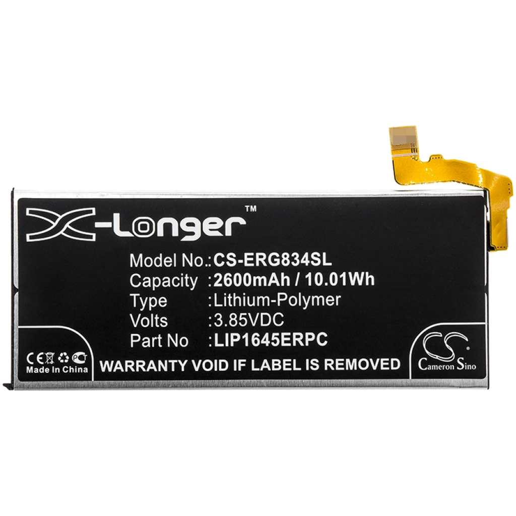 Compatibele batterijvervanging voor Sony LIP1645ERPC