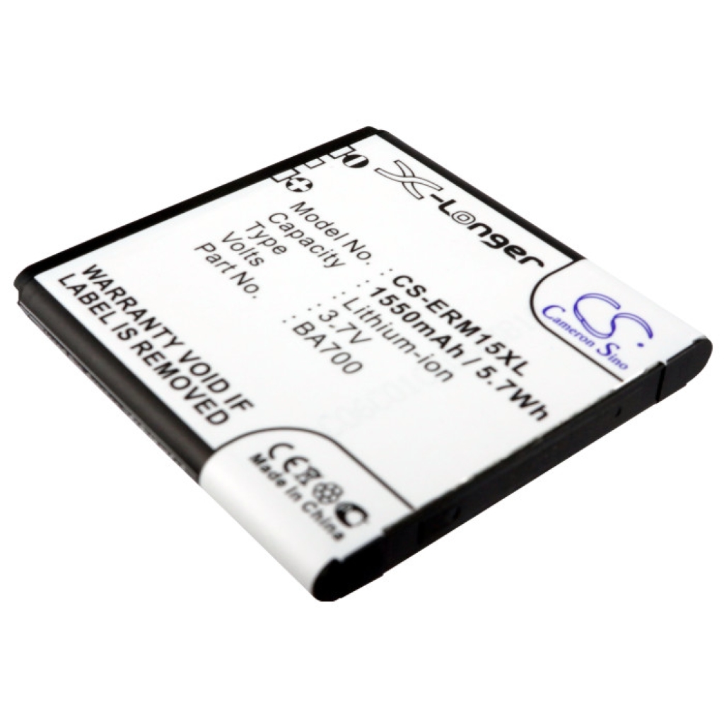 Cameron Sino CS-ERM15XL 3.7V 1550mAh Li-ion front label angled view