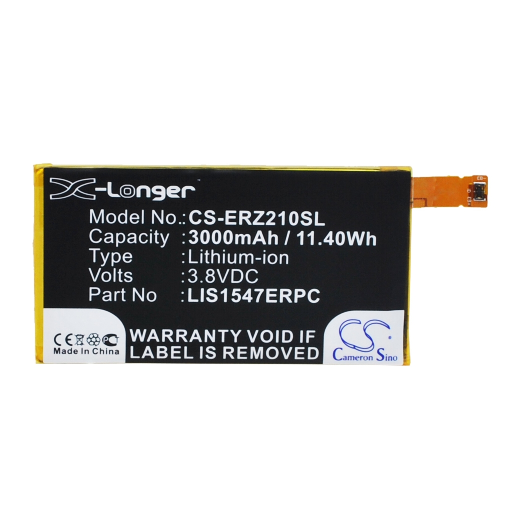 Compatibele batterijvervanging voor Sony Ericsson LIS1547ERPC