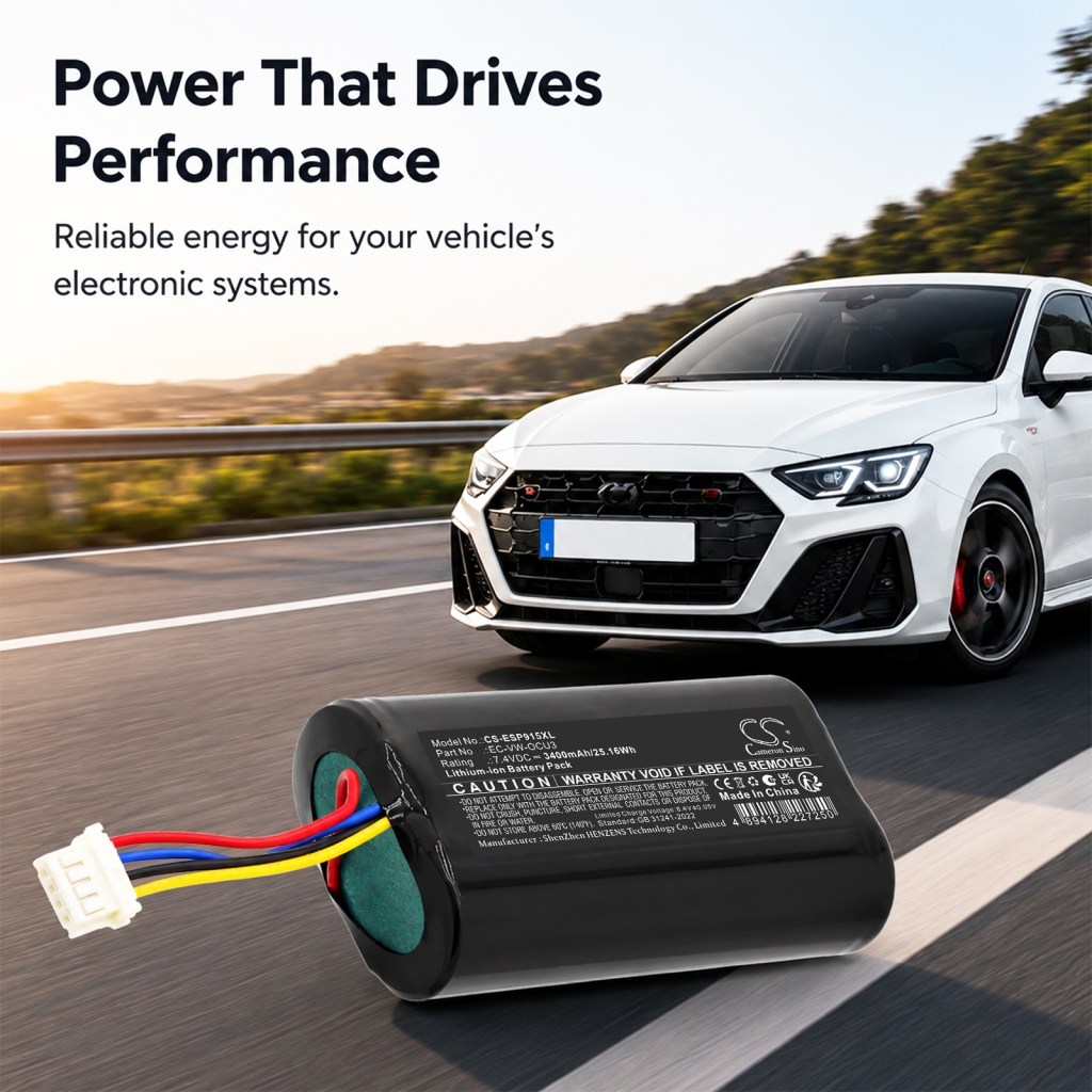 Battery compatible with Volkswagen Audi Seat Skoda CS-ESP915XL