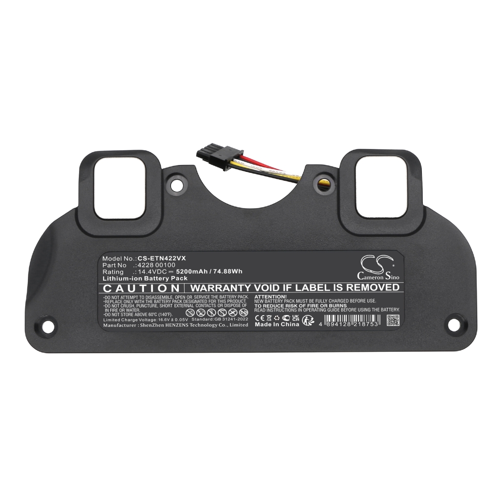 Batterijen voor stofzuigers Eta CS-ETN422VX