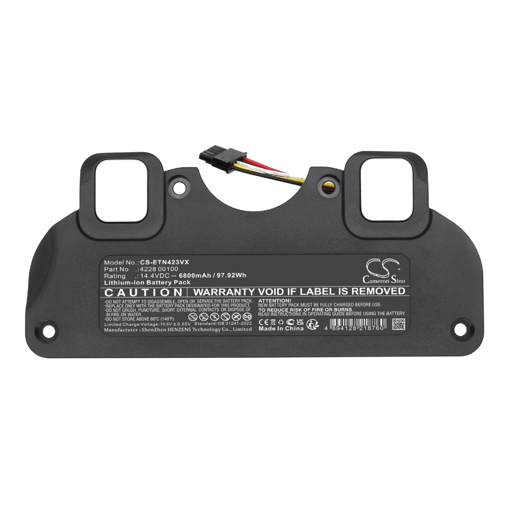 Batterijen voor stofzuigers Eta CS-ETN423VX