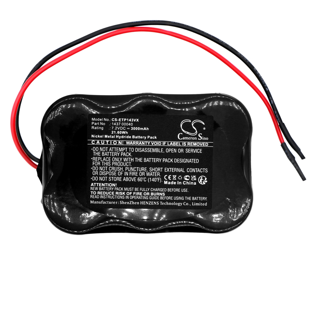 Batterijen Vervangt 143700040