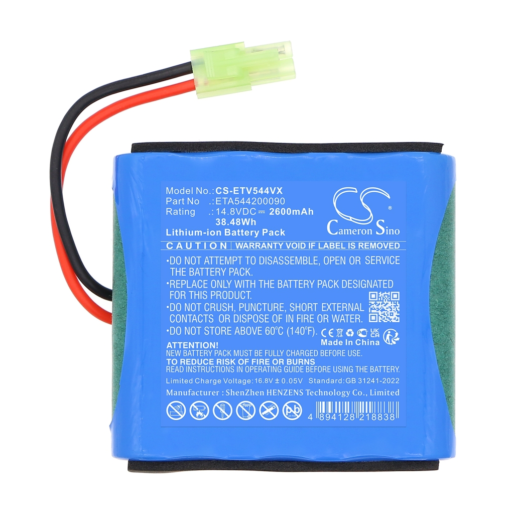 Batterijen voor stofzuigers Eta CS-ETV544VX