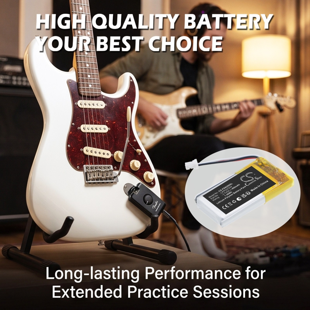 Batterijen compatibel met Fender F02-2311300/000 F02-2311300/000 CS-FDN200SL
