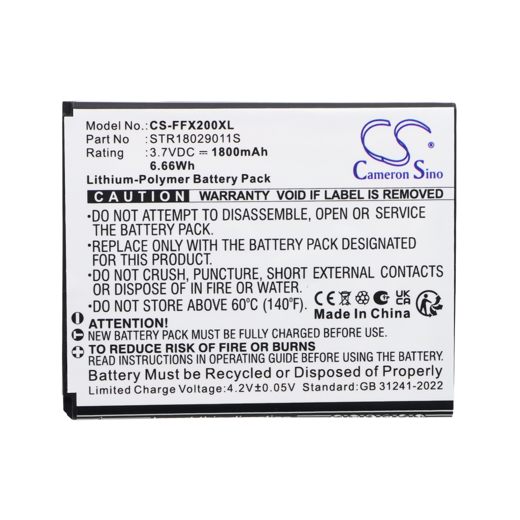 Battery compatible with Famoco CS-FFX200XL