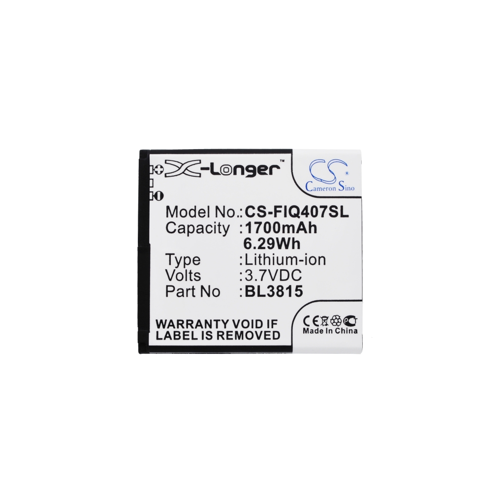 Battery compatible with Fly CS-FIQ407SL