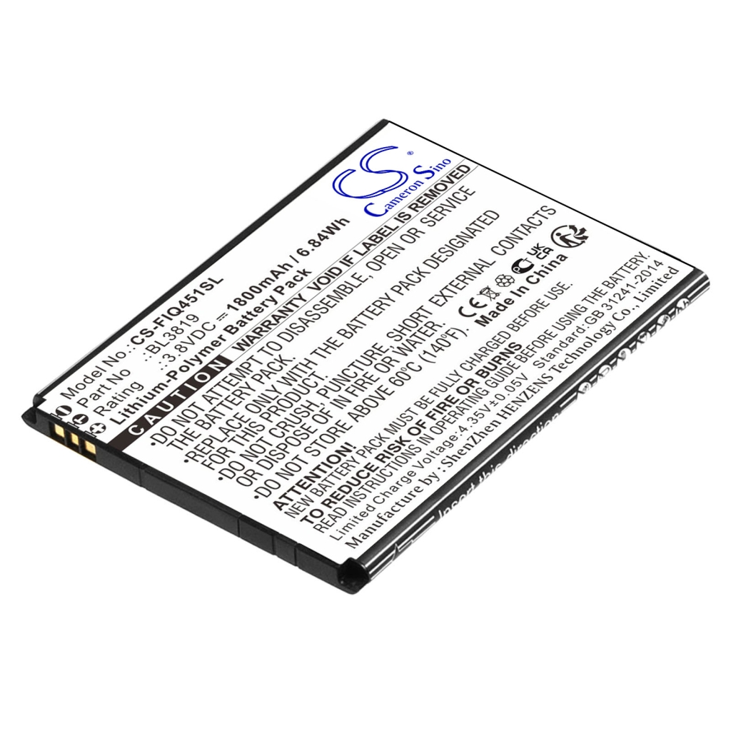 Compatibele batterijvervanging voor Fly BL3819