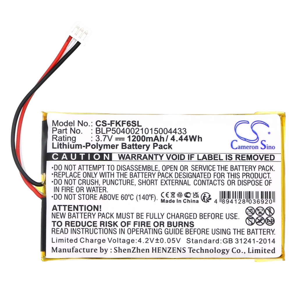Batterijen GPS, Navigator Batterij CS-FKF6SL