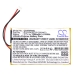 Batterijen GPS, Navigator Batterij CS-FKF6SL
