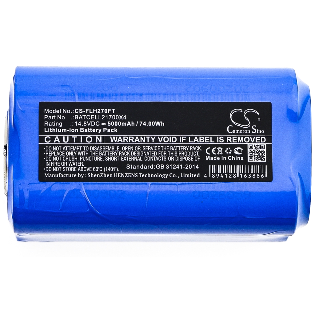 Compatibele batterijvervanging voor Bigblue BATCELL21700X4