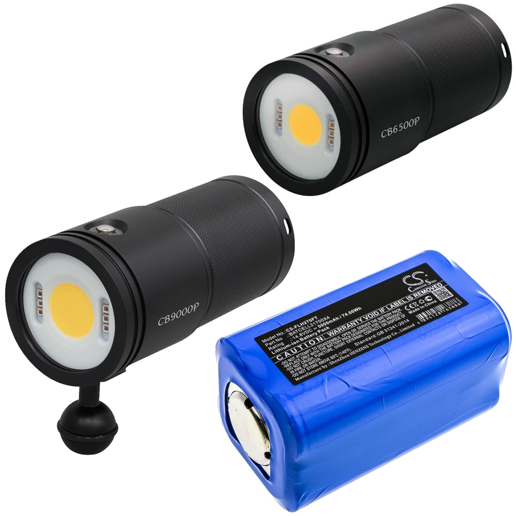 Compatibele batterijvervanging voor Bigblue BATCELL21700X4