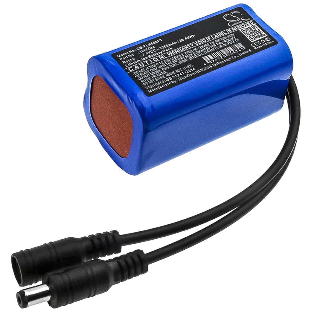 Batterijen Vervangt 18650x4