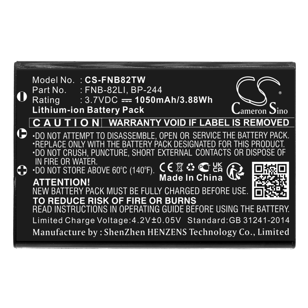 Batterij voor camera Zennox CS-FNB82TW
