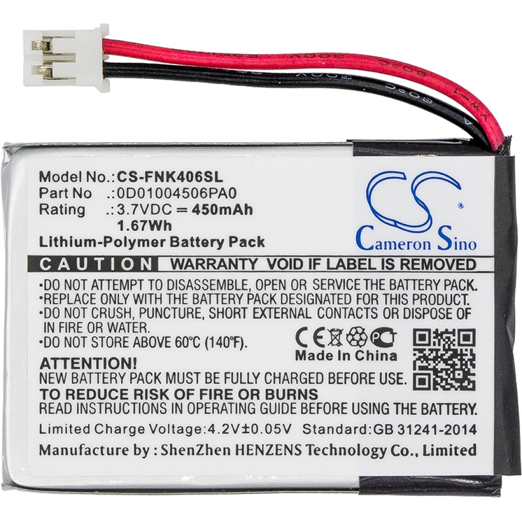 Batterijen Vervangt 0D01004506PA0