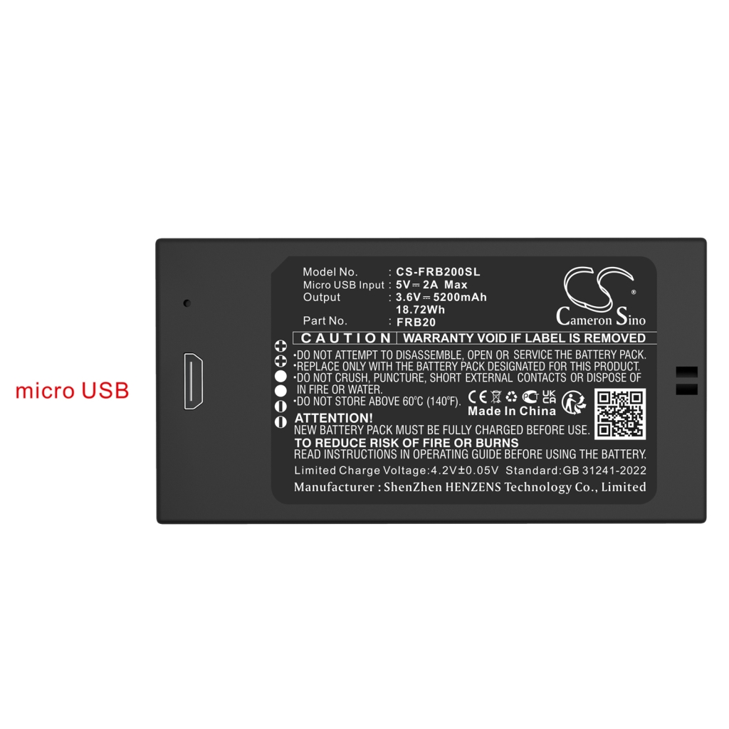 Compatibele batterijvervanging voor Imou FRB20