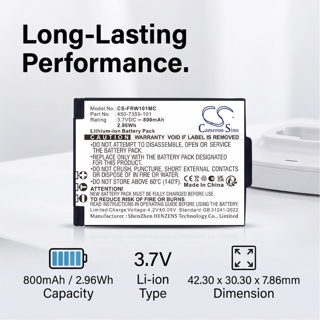 Batterijen compatibel met FrontRow Juno ISM-01 ISM-01 Pass-Around Microphone ITM-01 Pendant Microphone CS-FRW101MC