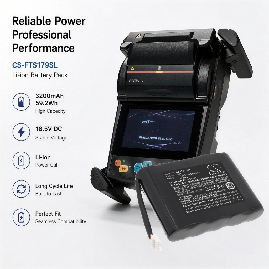 Battery compatible with Fitel CS-FTS179SL