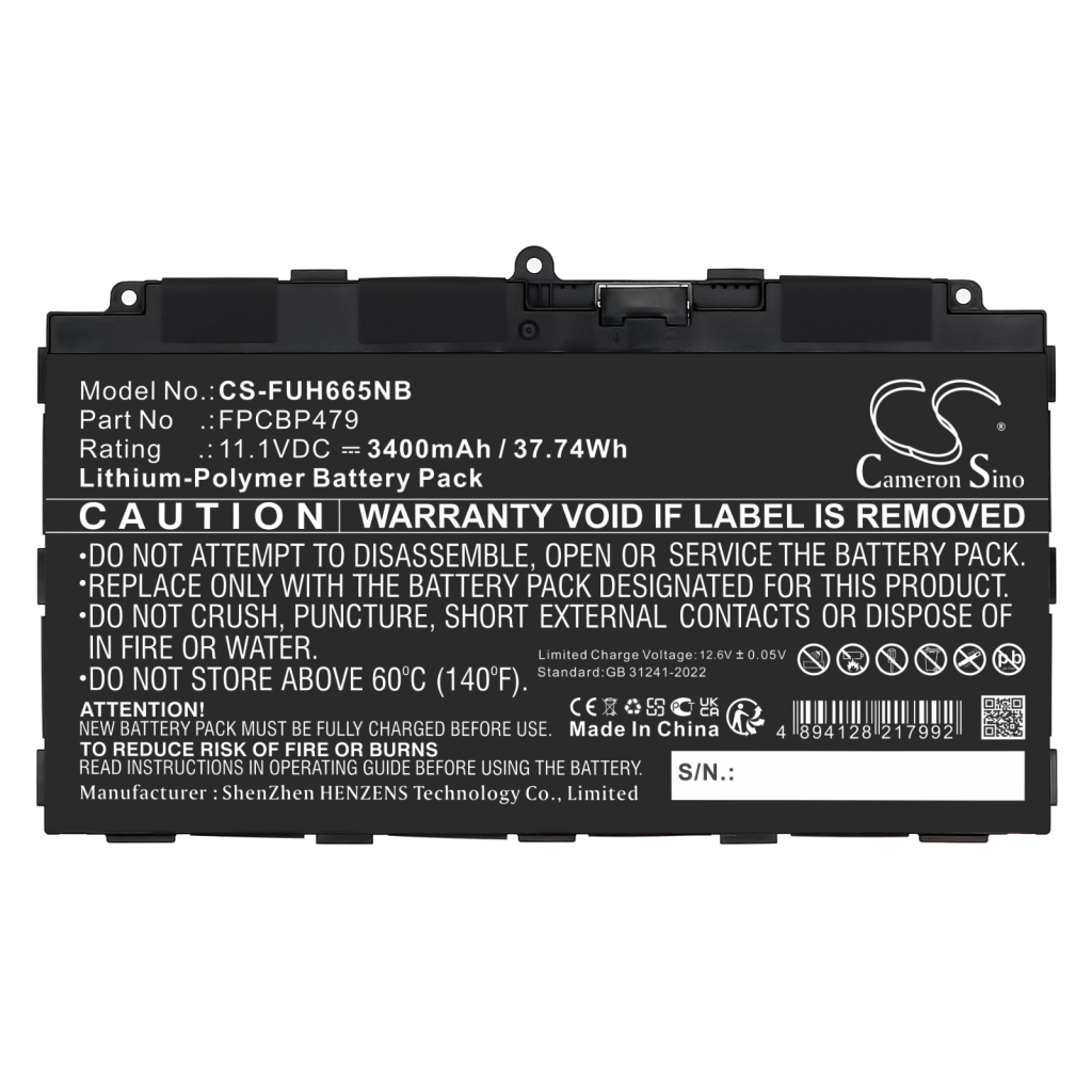 Batterijen Notebook batterij CS-FUH665NB