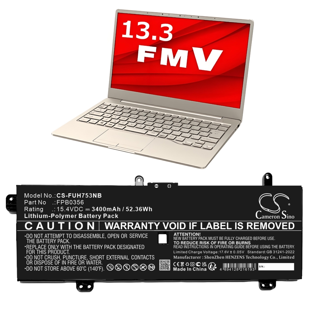 Tablet batterijen Fujitsu CS-FUH753NB