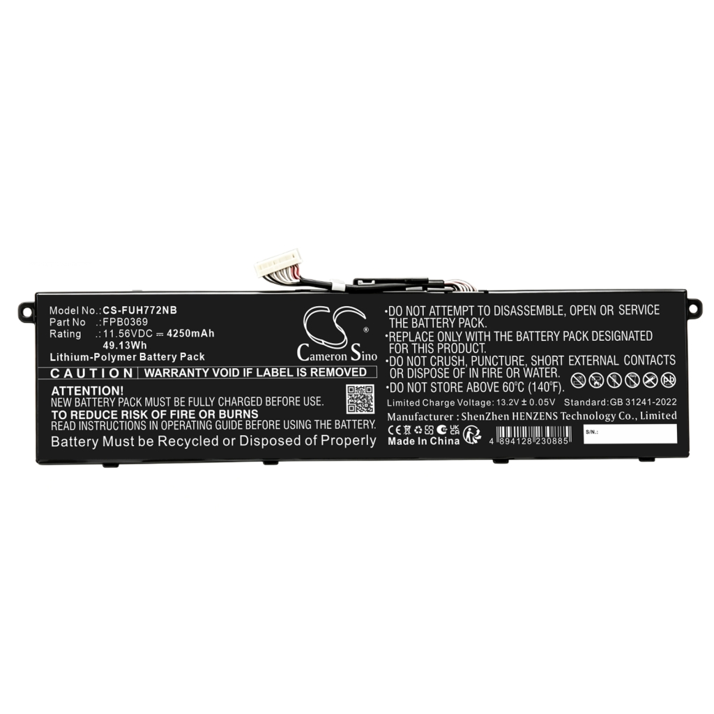 Battery compatible with Fujitsu