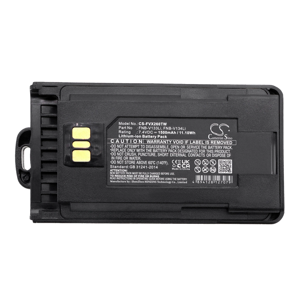 Batterijen Vervangt FNB-V134Li
