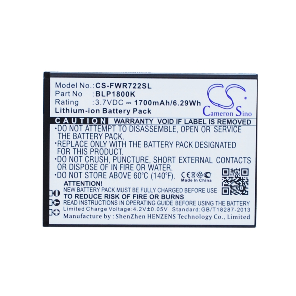 Compatibele batterijvervanging voor Franklin Wireless BLP1800K
