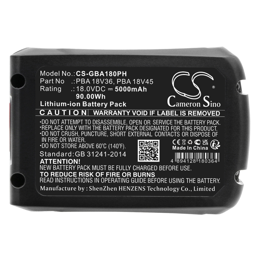 Batterijen Vervangt PBA 18V36