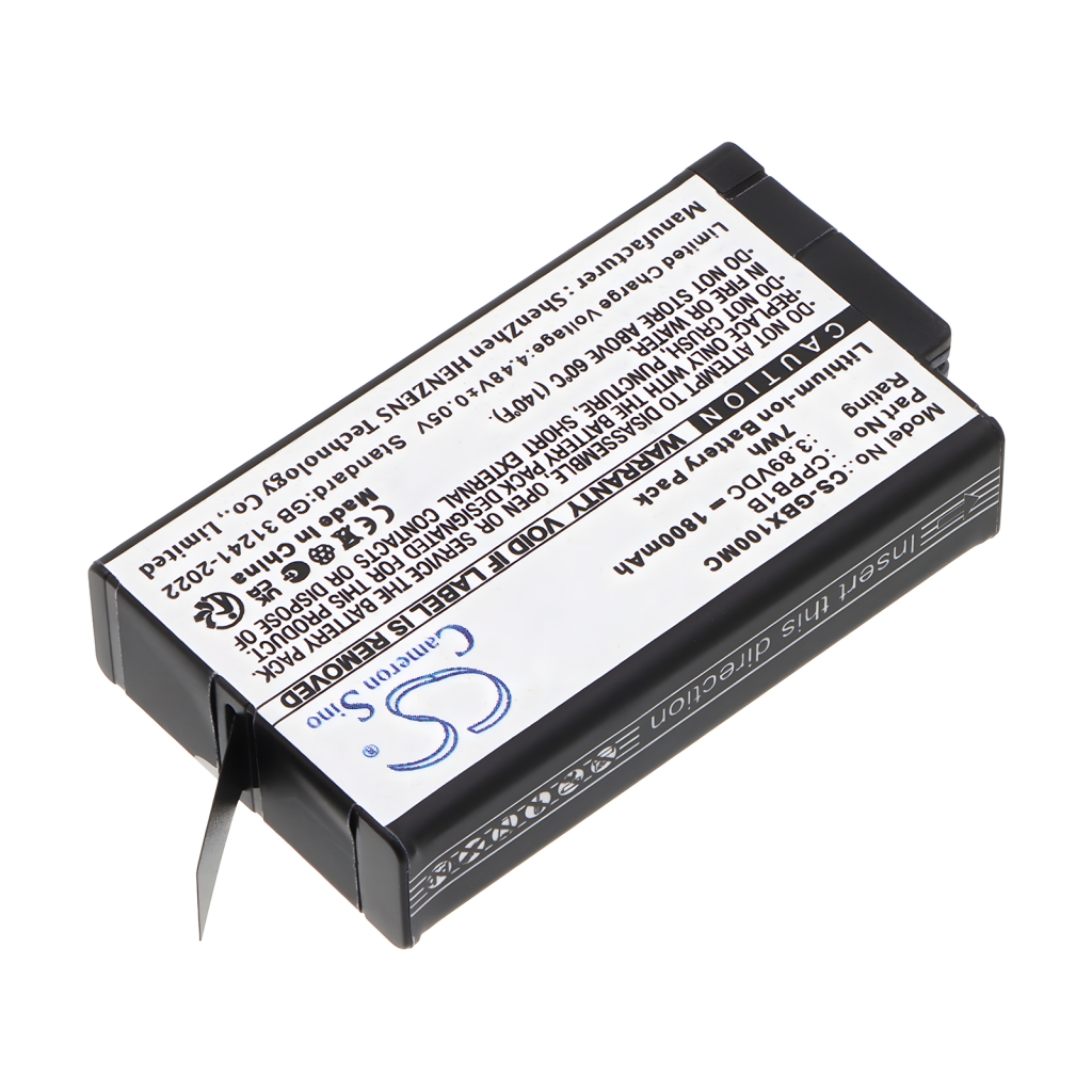 Battery compatible with GoPro CS-GBX100MC