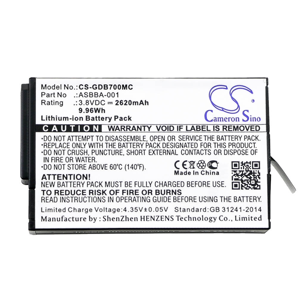 Batterij voor camera GoPro CS-GDB700MC