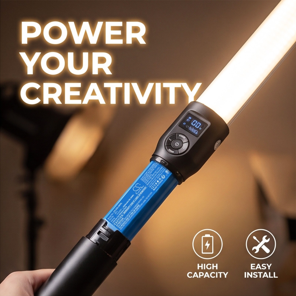 Batteries compatible with GODOX LC500 LC500 CS-GDL500SL