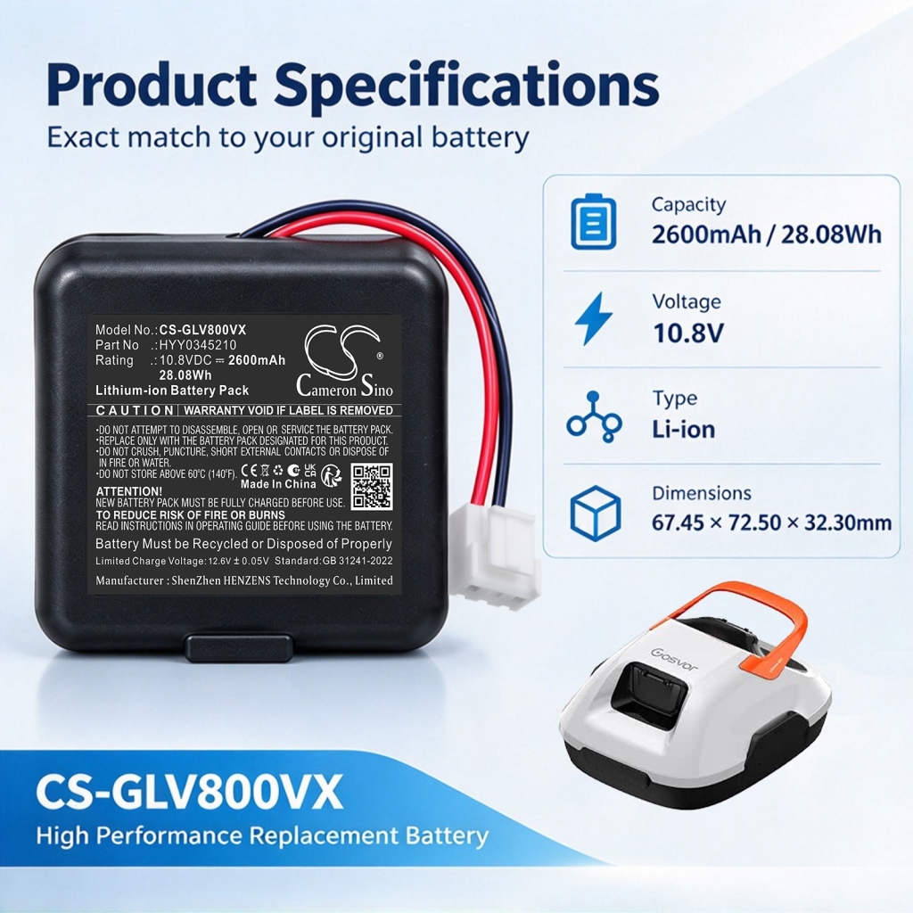 Battery compatible with Aiper