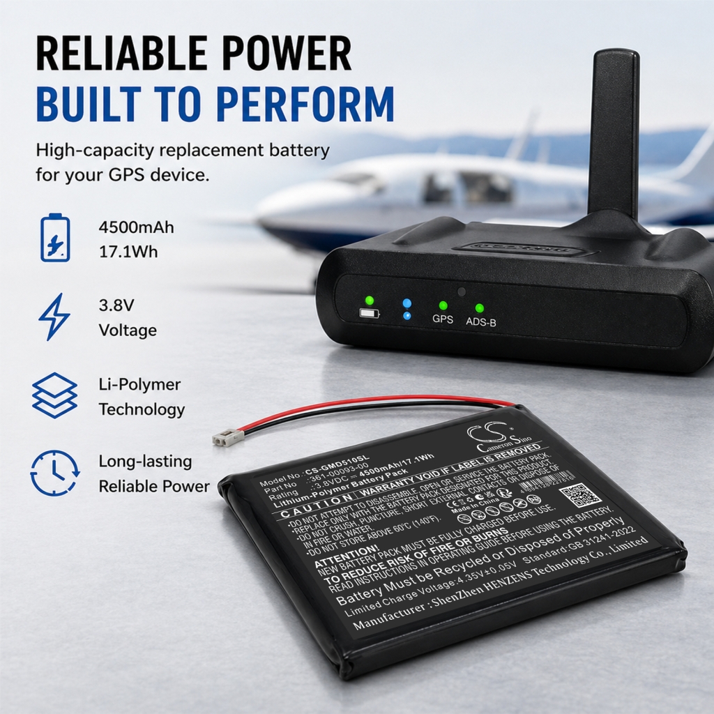 Battery compatible with Garmin