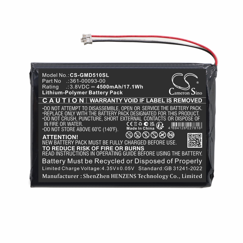 Battery compatible with Garmin