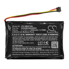 Compatibele batterijvervanging voor Garmin KH44BH48D6DE5