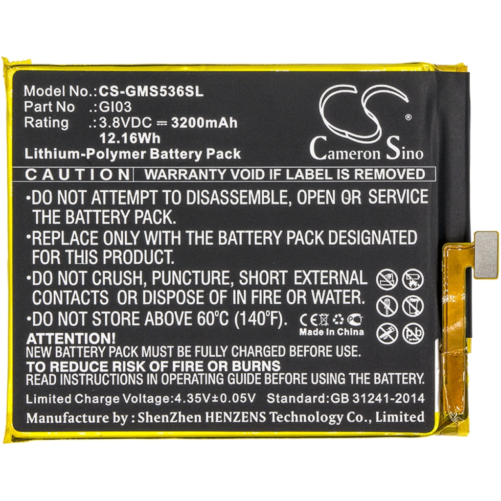 Compatibele batterijvervanging voor Gigaset GI03