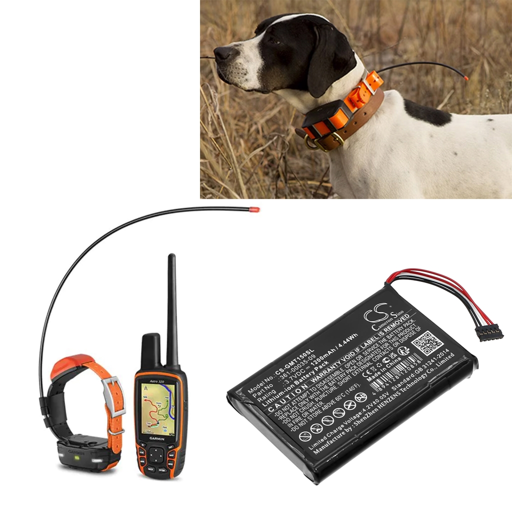 Batterij hondenhalsband Garmin CS-GMT150SL