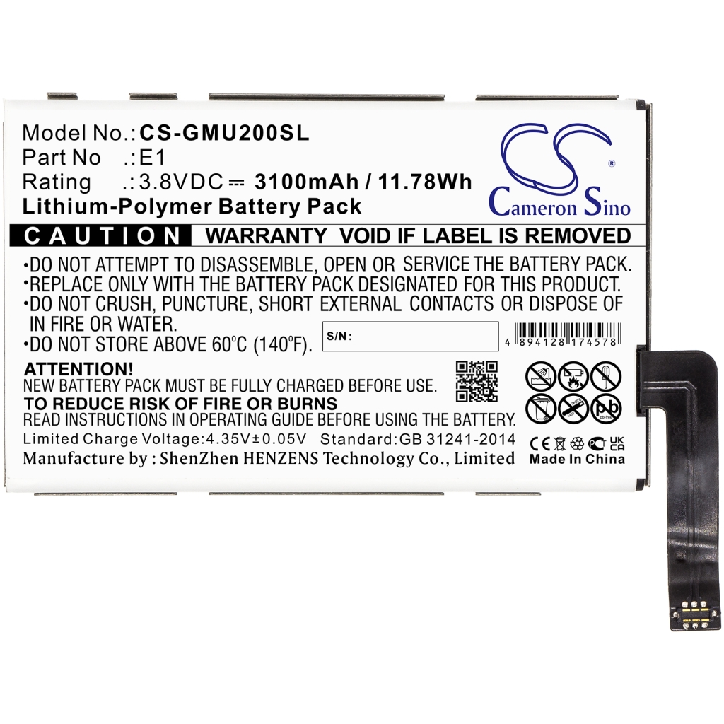 Compatibele batterijvervanging voor Glocalme 