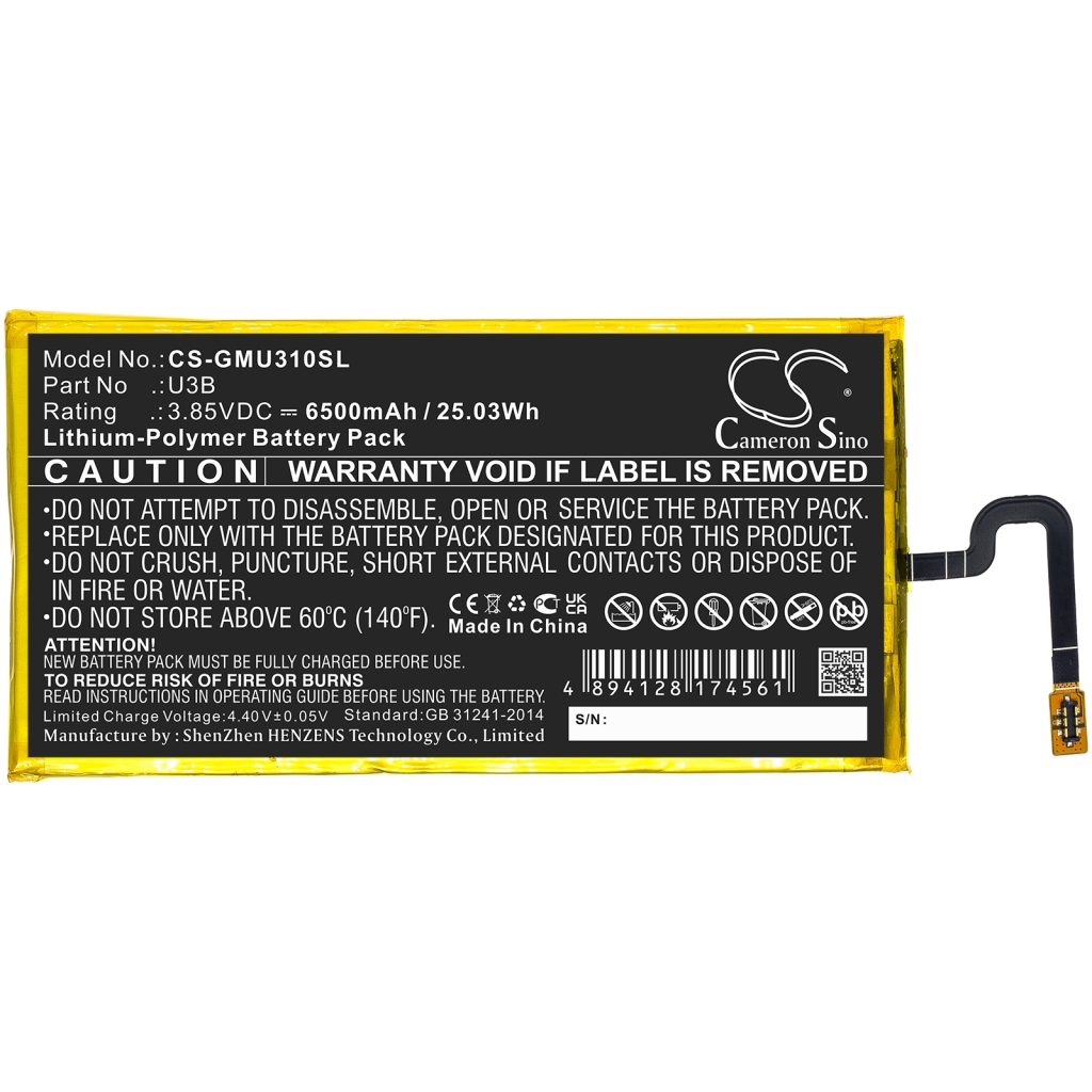 Compatibele batterijvervanging voor Glocalme 