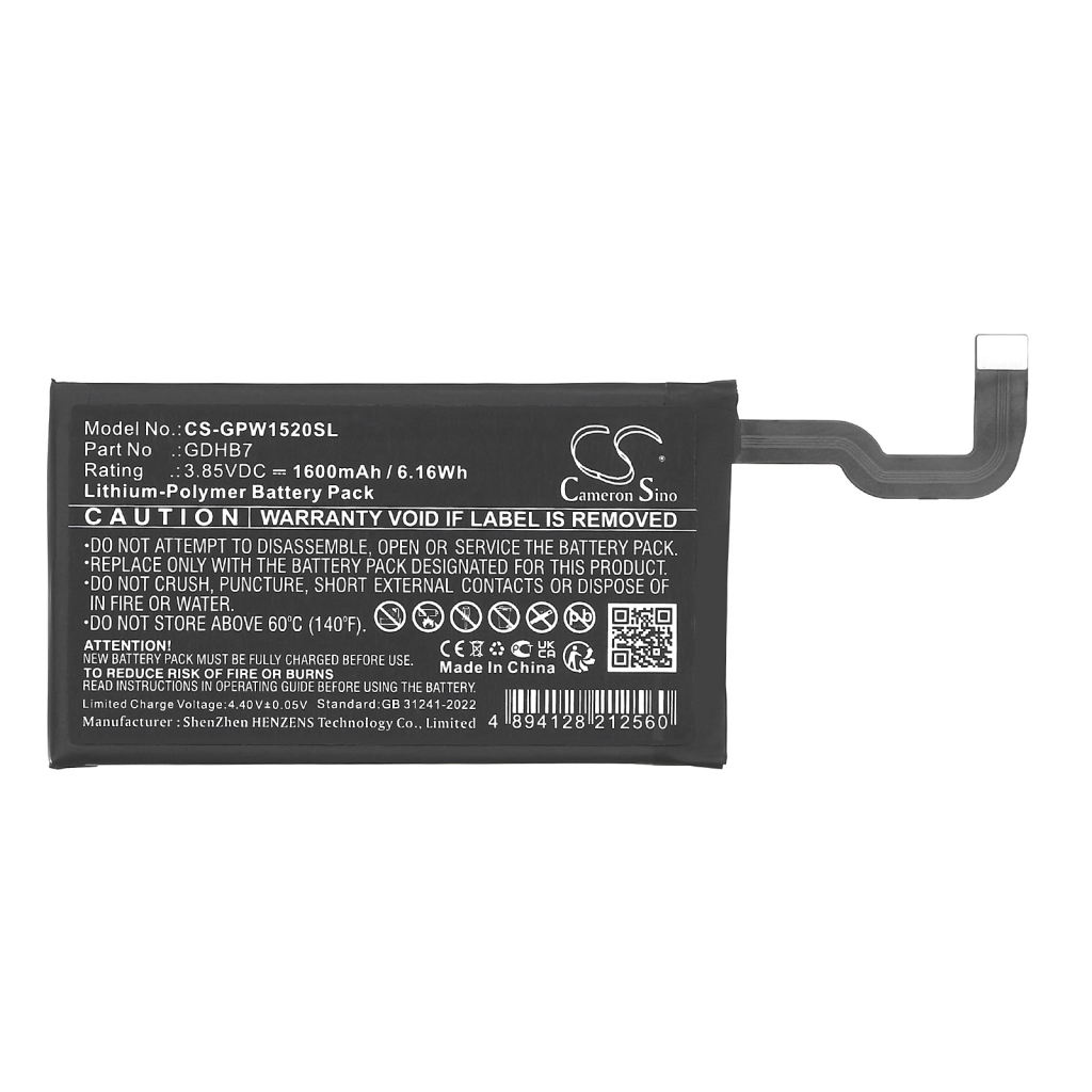 Compatible battery replacement for Google GDHB7