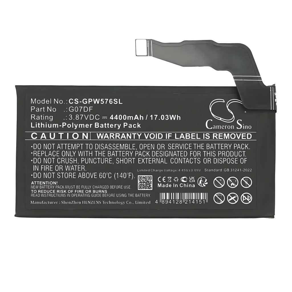 Batterij voor mobiele telefoon Google CS-GPW576SL