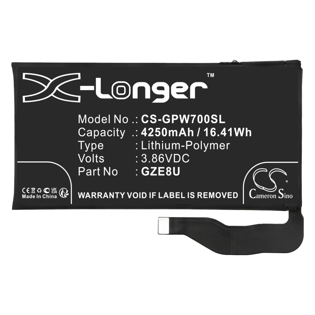 Compatibele batterijvervanging voor Google GZE8U
