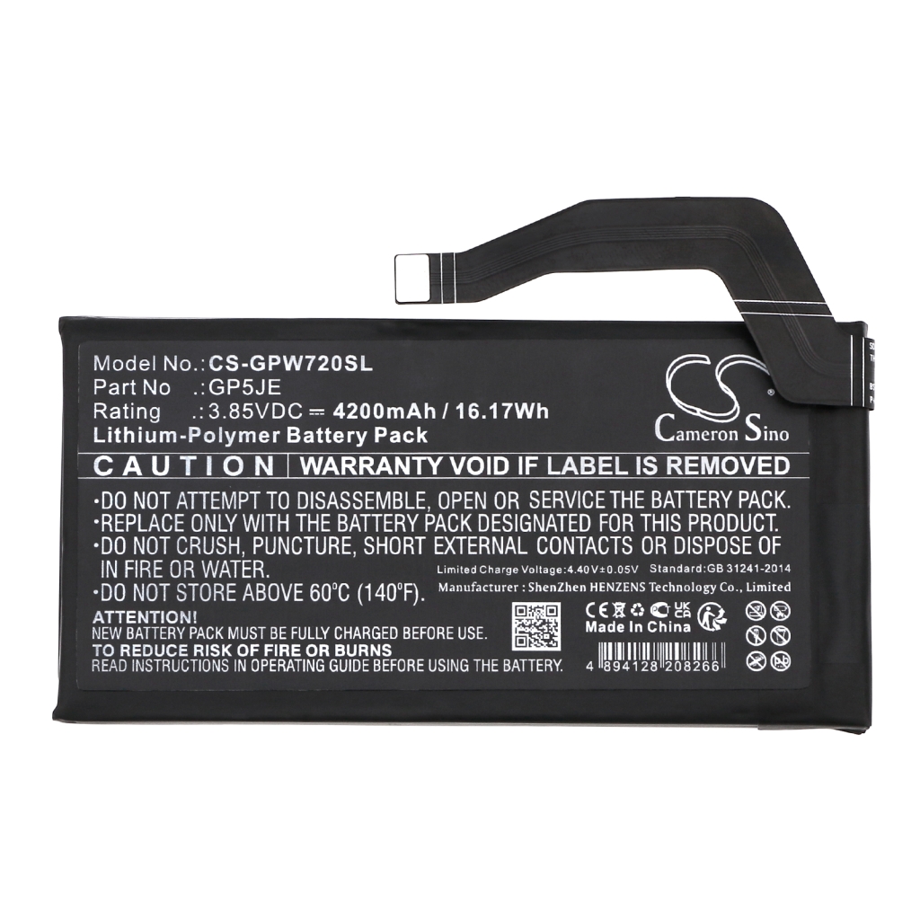 Compatible battery replacement for Google GP5JE