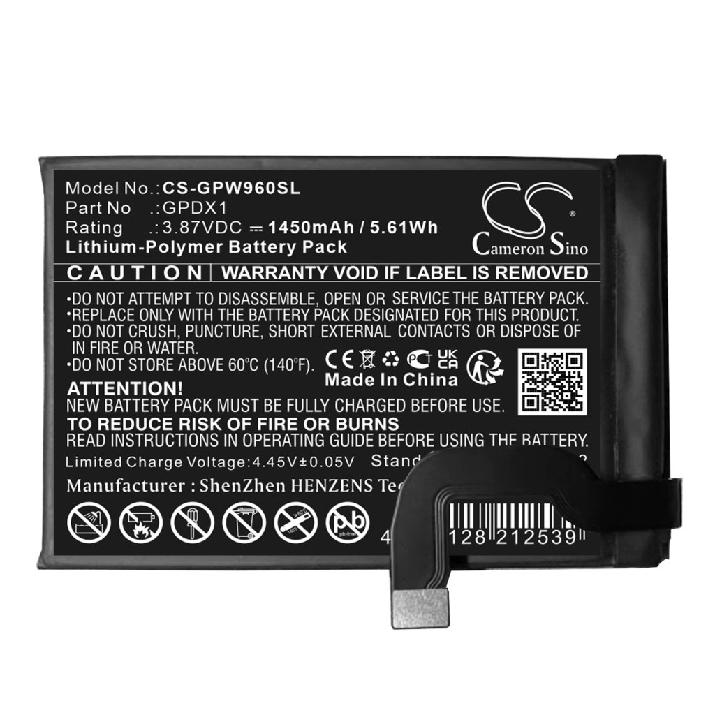 Compatible battery replacement for Google GPDX1
