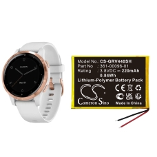 Compatible battery replacement for Garmin 361-00096-01