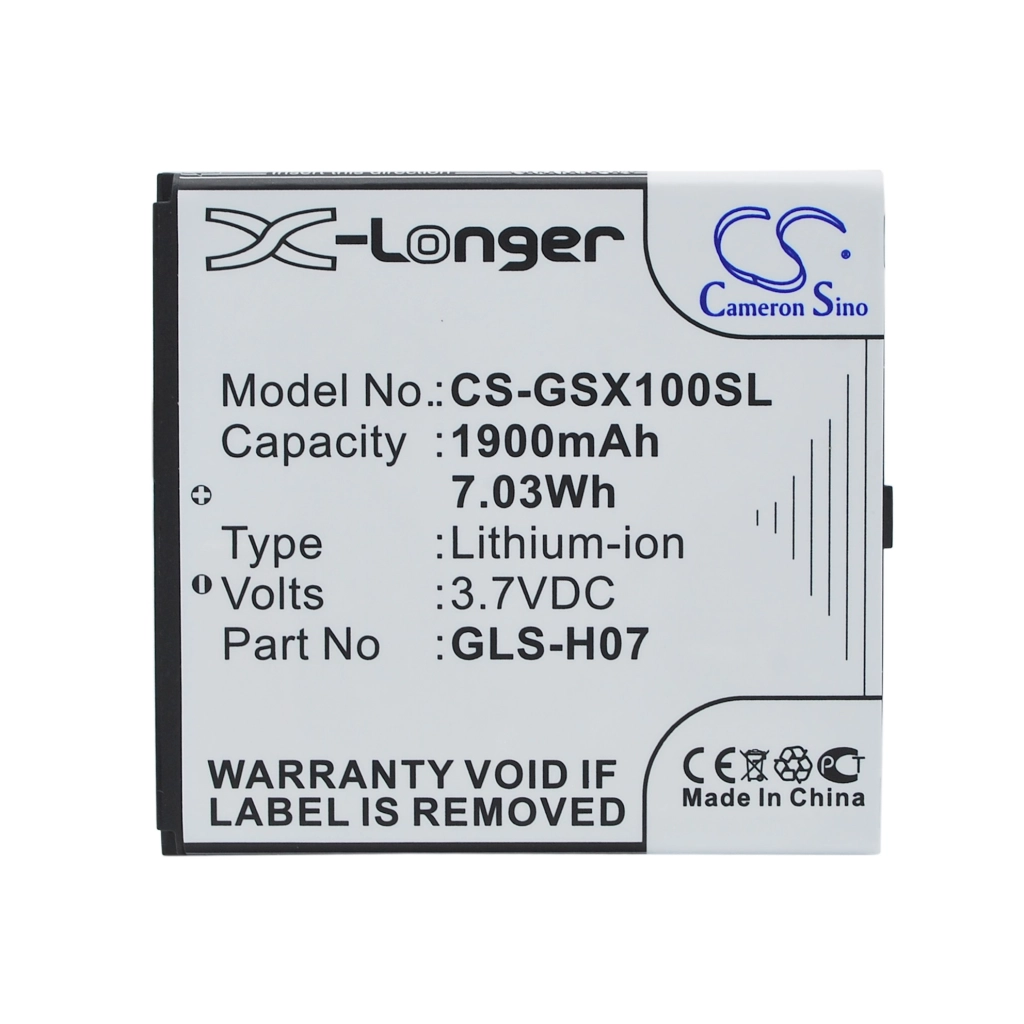 Batterijen Vervangt GLS-H07