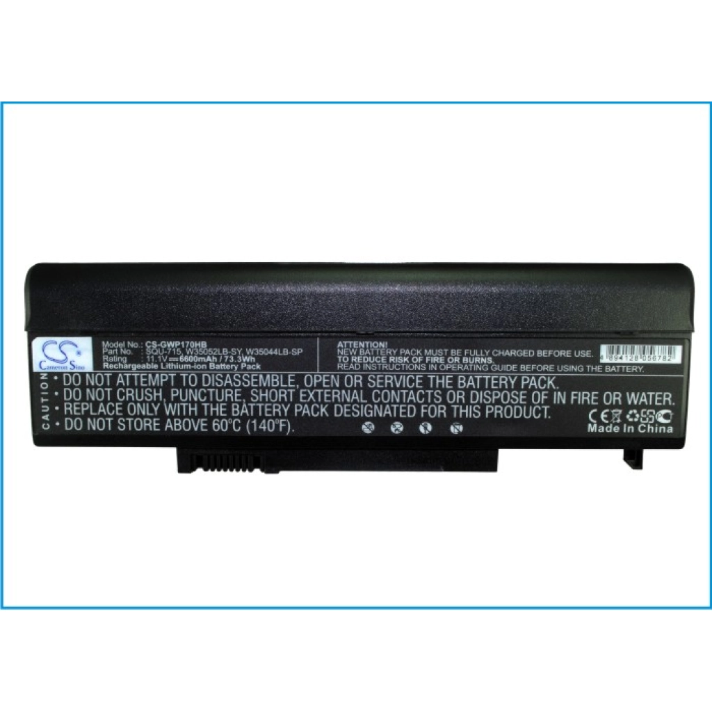 Batterijen Vervangt 6501191