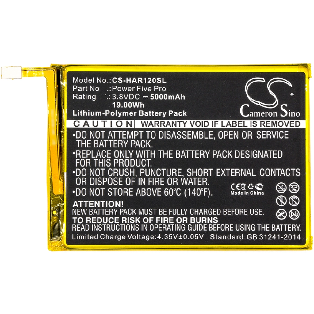 Compatibele batterijvervanging voor Highscreen 
